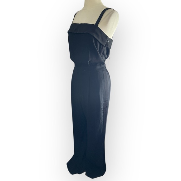 NWT VINCE Black Tuxedo Jumpsuit, Size 14 - Picture 9 of 15